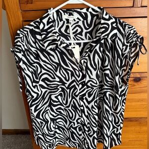 Pleione Zebra Print Women's Top